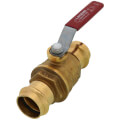 Product Image of P-201NL 1" Press Forged Brass Full Port Ball Valve w/o Drain (Lead Free)