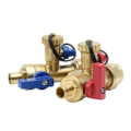 Product Image of 3/4" PEX Crimp Tankless Water Heater Service Valve Kit w/ 200K BTU PRV (Lead Free)