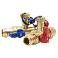 Product Image of 3/4" Press Tankless Water Heater Service Valve Kit w/ 200K BTU PRV (Lead Free)