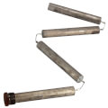 Product Image of 1-1/4" x 36" Blue Lightning Magnesium Anode Rod, Hex Plug, Flexible (3 sections)