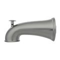 Product Image of 6" Decorative Tub Spout with Pull Up Diverter (Brushed Nickel)