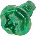 Product Image of #10-32 x 3/8" Hex Head Multi-Drive Ground Screw w/Leader Point (Pack of 100)
