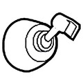 Product Image of Commercial Hand-Held Showerwall Bracket Kit (Chrome), 104414