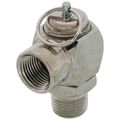 Product Image of 1/2" MNPT x 1/2" FNPT RVS52 151 LBS/HR Steam Safety Relief Valve, Polished Chrome (15 psi)