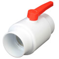 Product Image of 6" SCH 40 PVC Ball Valve (Solvent)