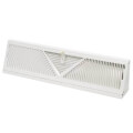 18" White Baseboard Diffuser (406 Series)