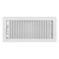 Product Image of 4" x 10" (Wall Opening Size) White Deluxe Floor Diffuser (411 Series)