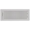 Product Image of 4" x 12" (Wall Opening Size) White Deluxe Floor Diffuser (411 Series)