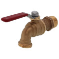 Product Image of T-537LNL 3/4" Forged Brass Ball Valve Hose Bibb w/ Lever Handle (Lead Free)