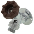 Product Image of T-459CP 3/4" Commercial Ball Valve Sillcock w/ Softouch Hand & Key (Chrome Brass)