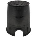 Product Image of 6" Round Standard Series Irrigation Control Valve Box (Black Box / Black Cover)