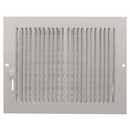 Product Image of 8" x 6" (Wall Opening Size) White Sidewall/Ceiling Register (661 Series)