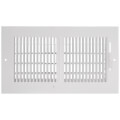 10" x 5" (Wall Opening Size) White Sidewall/Ceiling Register (661 Series)