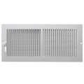 Product Image of 12" x 5" (Wall Opening Size) White Sidewall/Ceiling Register (661 Series)