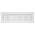 Product Image of 16" x 4" (Wall Opening Size) White Sidewall/Ceiling Register (661 Series)