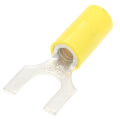 Product Image of Vinyl Insulated Fork Terminal, 12-10 AWG, Bolt 1/4" (Copper)