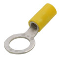 Product Image of Vinyl Insulated Closed Ring Terminal, 12-10 AWG, Bolt 3/8" (Copper)