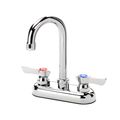 Product Image of Silver Series 4" Center Deck Mount Kitchen Faucet w/ 3-1/2" Wide Gooseneck Spout