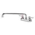 Product Image of Silver Series 4" Center Deck Mount Kitchen Faucet w/ 12" Spout