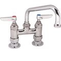 Product Image of Double Pantry Faucet, Deck Mount, 4" Centers, 6" Swing Nozzle (059x), B-0228