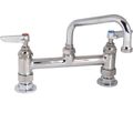 Product Image of Double Pantry Faucet, Deck Mount, 8" Centers, 6" Swing Nozzle (059x), Lever Handles, B-0222