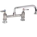 Product Image of 8" Deck Mount Mixing Faucet, Eternas, 10" Swing Nozzle (061x), Lever Handles, B-0220-061X