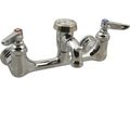 Product Image of Service Sink Faucet, Wall Mount, 8" Centers, Vac. Breaker, Garden Hose Outlet, Polished, B-0674-POL
