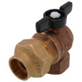Product Image of T-443NL, 1" Flare x FNPT Forged Brass Ball-Type Meter Valve (Lead Free)