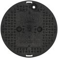 Product Image of 10" Round Overlapping Cover - Water Meter (Black)