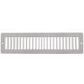 Product Image of 12" x 2" (Wall Opening Size) White Toe-Space Grille (420 Series)
