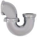 1-1/2" IPS x 1-1/4" SJ Nut without Cleanout LA Pattern Trap (Chrome Plated)
