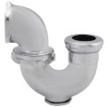 1-1/2" IPS x 1-1/4" SJ Nut with Cleanout LA Pattern Trap (Chrome Plated)