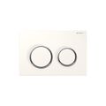 Product Image of Omega 20 Dual Flush 1.6 / .8 GPF Actuator Plate (White||Polished Chrome)