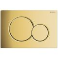 Product Image of Sigma 01 Dual Flush 1.6 / .8 GPF Actuator Plate (Brass Galvanized)