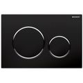 Product Image of Sigma 20 Dual Flush 1.6 / .8 GPF Actuator Plate (Matte Black||Polished Chrome)