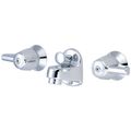 Product Image of Two Canopy Handle Shelf Back Lavatory Faucet w/ Pop-Up Drain Assembly