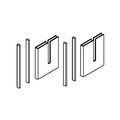 Product Image of Handle Kit Assembly, Bypass (Brushed Nickel), K-1187796-NX