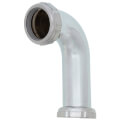 Product Image of 1-1/4" x 4" Chrome-Plated Slip Elbow w/ 2 Nuts and 2 Washers