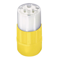 Product Image of 20A, 125V NEMA 5-20R, 2P, 3W, Connector, Straight Blade, Grounding, (Yellow)-WHITE