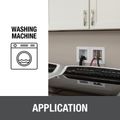 Product Image of Fire Rated Washing Machine Outlet Box, Single Lever, CPVC, Hammer, 38483