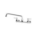 Product Image of Silver Series 8" Center Wall Mount Kitchen Faucet w/ 10" Spout