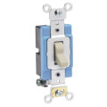 Product Image of Single-Pole, Industrial Grade Toggle Switch, 15A - Ivory (120/277V)