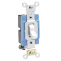 Product Image of Single-Pole Industrial Grade Toggle Switch, 15A - White (120/277V)