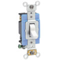 Product Image of Double-Pole Industrial Grade Toggle Switch, 15A - White (120/277V)
