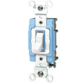 Product Image of 3-Way Lighted Handle, LIT WHEN OFF Toggle Switch, 15A - White (120V)