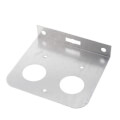 Product Image of 1/2", 3/4", 1" Galvanized Steel Dual Pipe Bracket (5" x 4-1/2" x 1")