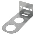 Product Image of 1/2", 3/4", 1" Galvanized Steel Dual Pipe Bracket (5" x 2-1/2" x 1/2")
