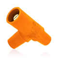 Product Image of 16 Series Taper Nose Multi-Way Connector, Cam-Type, Female-Female-Male, Tapping Tee, 400A Max (Orange)