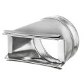 6" Aluminum Transition (3-1/4" x 10" Round)