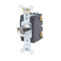 Product Image of Single-Pole Key Lock Power Switch, 20A - Nickel Plated (120/277V)